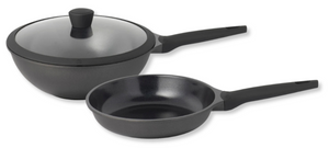Sola Set de ollas Ceramic Deluxe - Sartén ø 28 cm y Wok Sola ø 30 cm - recubrimiento antiadherente cerámico