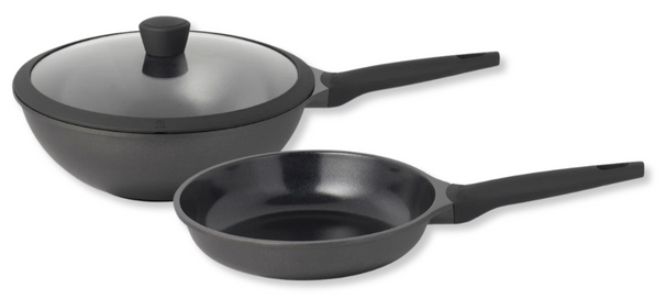 Sola Set de ollas Ceramic Deluxe - Sartén ø 28 cm y Wok Sola ø 30 cm - recubrimiento antiadherente cerámico