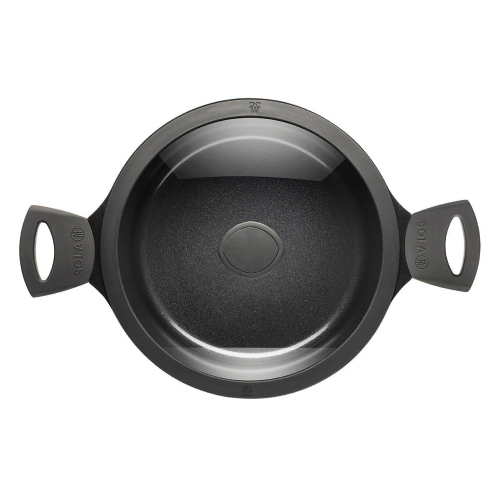 Sola Casserole with Lid Ceramic Deluxe ø 24 cm - ceramic non-stick coating