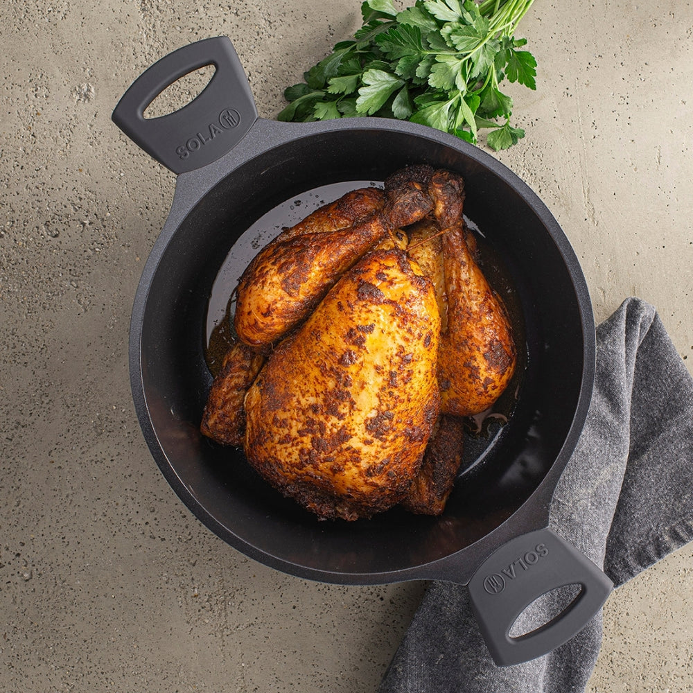 Sola Casserole with Lid Ceramic Deluxe ø 24 cm - ceramic non-stick coating