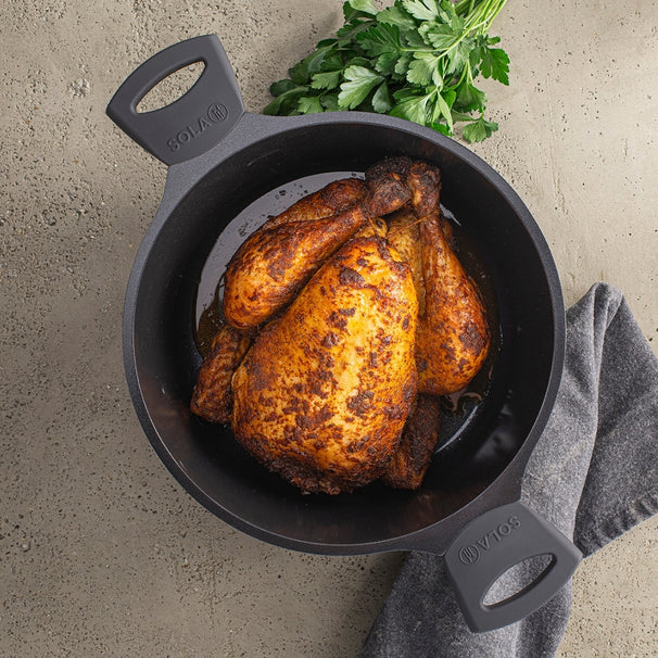 Sola Casserole with Lid Ceramic Deluxe ø 24 cm - ceramic non-stick coating