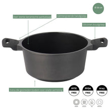 Sola Casserole with Lid Ceramic Deluxe ø 28 cm - ceramic non-stick coating