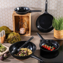 Sola Frying Pan Set Ceramic Deluxe 2-Piece ø 24 & 28 cm - ceramic non-stick coating
