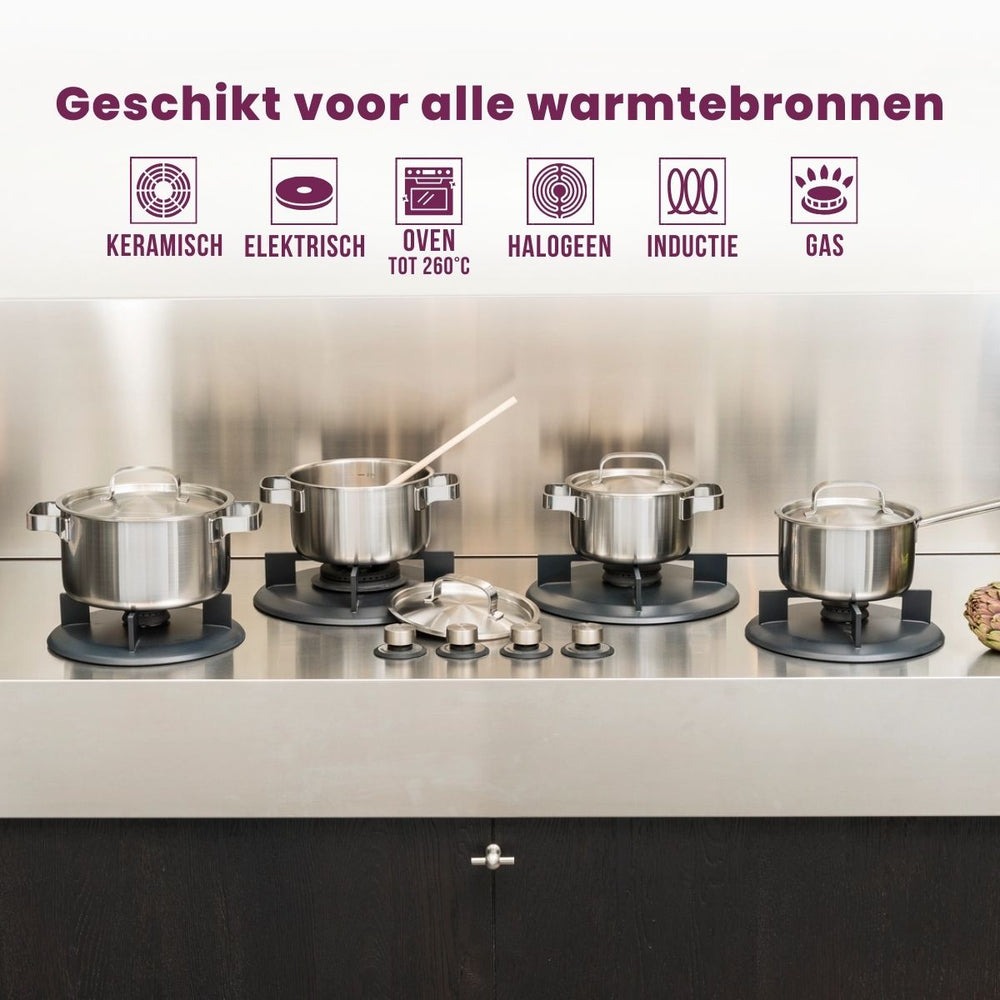 Sola Cooking pot with lid Ruby - ø 24 cm / 5.5 Liter
