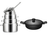 Sola Cookware set Pearl 4-piece stainless steel – downdraft suitable + Sola Fair sauté pan Ø 28 cm – suitable for all heat sources
