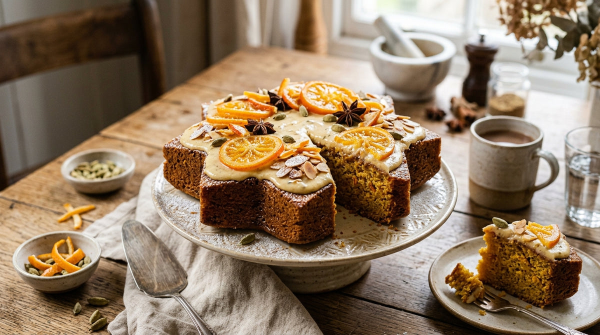 A festive cake that immediately steals the show at the table.