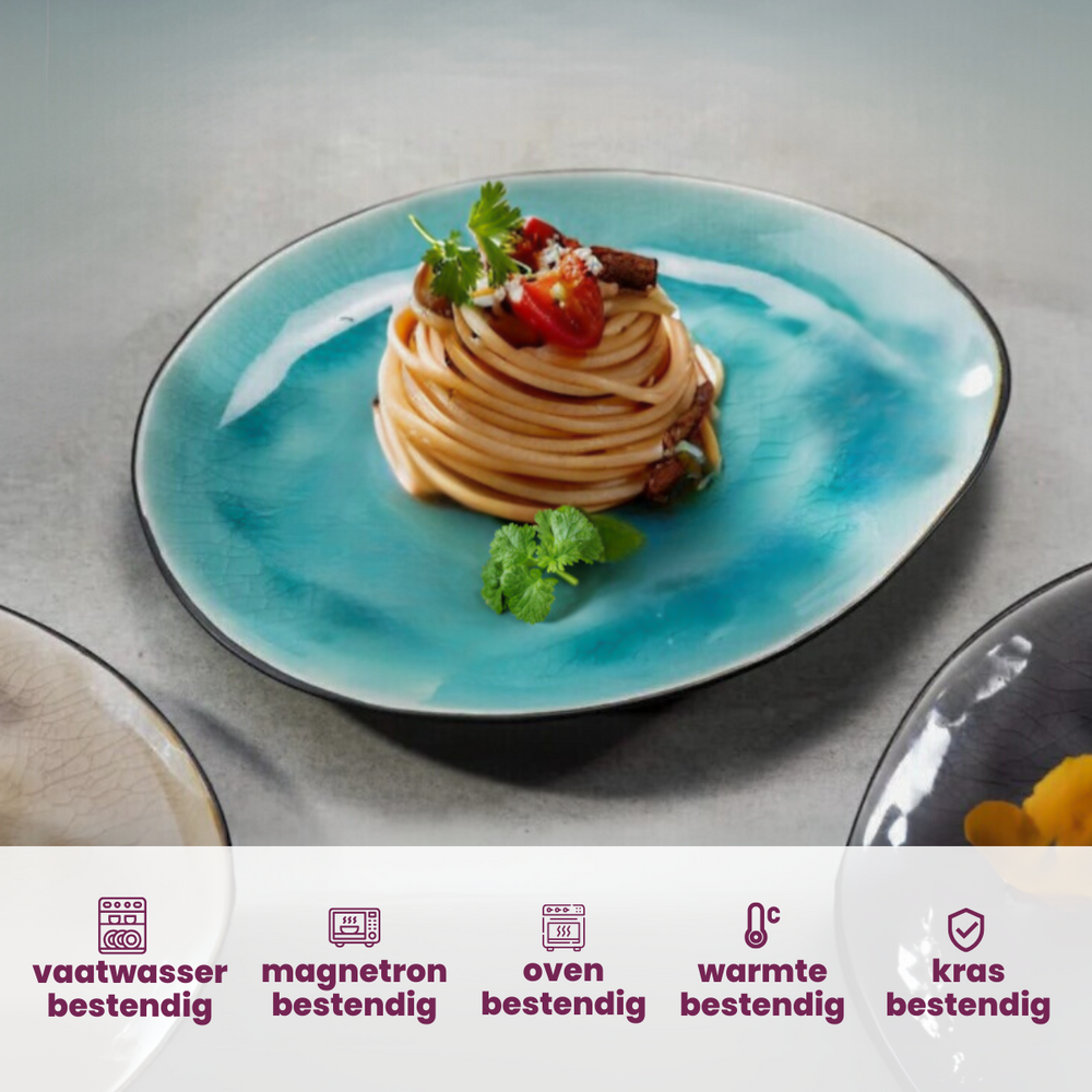 Cosy & Trendy dinner plates Streetfood 27.5 x 23 cm - 10 Pieces