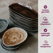 Cosy & Trendy dinner plates Streetfood 27.5 x 23 cm - 10 Pieces