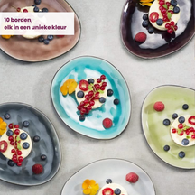 Cosy & Trendy dinner plates Streetfood 27.5 x 23 cm - 10 Pieces