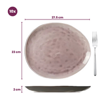 Cosy & Trendy dinner plates Streetfood 27.5 x 23 cm - 10 Pieces