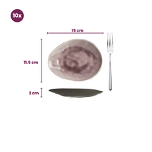 Cosy & Trendy Cake plates Streetfood 15 x 11.5 cm - 10 Pieces