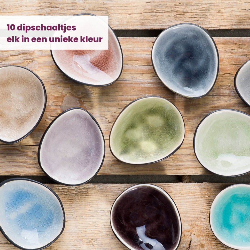 Cosy & Trendy Dipping bowls Streetfood 7 x 6 cm - 10 Pieces
