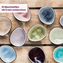 Cosy & Trendy Dipping bowls Streetfood 7 x 6 cm - 10 Pieces