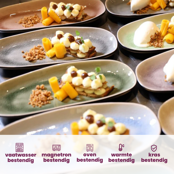 Platos para pasteles / tapas Cosy & Trendy Streetfood ø 13 cm - 10 unidades