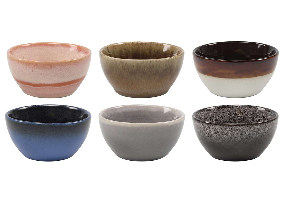 Juego de vajilla Studio Tavola Earth 24 piezas / 6 personas - 6 platos llanos, 6 platos para desayuno, 6 cuencos y 6 cuencos pequeños
