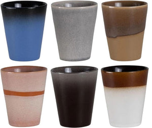 Studio Tavola Tazas para capuchino - Vasos para café - Earth 310 ml - 6 unidades