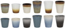 Studio Tavola Coffee Set - Coffee Cups & Cappuccino Cups - Storm - 12 pieces
