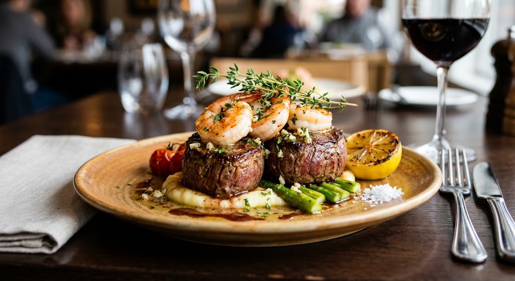 Ultimate enjoyment of sea and land on one plate