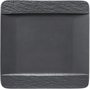 Villeroy & Boch Plato de cena Manufacture Rock - Negro - 28 x 28 cm