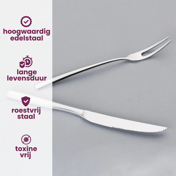 Villeroy & Boch Juego para steak Piemont - Acero inoxidable 18/10 - 12 piezas
