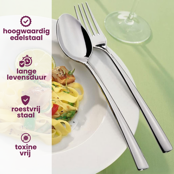 Villeroy & Boch Juego de cubiertos Piemont - Acero inoxidable 18/10 - 24 piezas / 6 personas