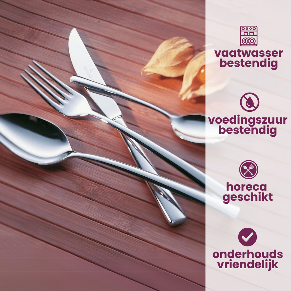Villeroy & Boch Cutlery Set Piemont - 18/10 Stainless Steel - 12-Piece / 3 People