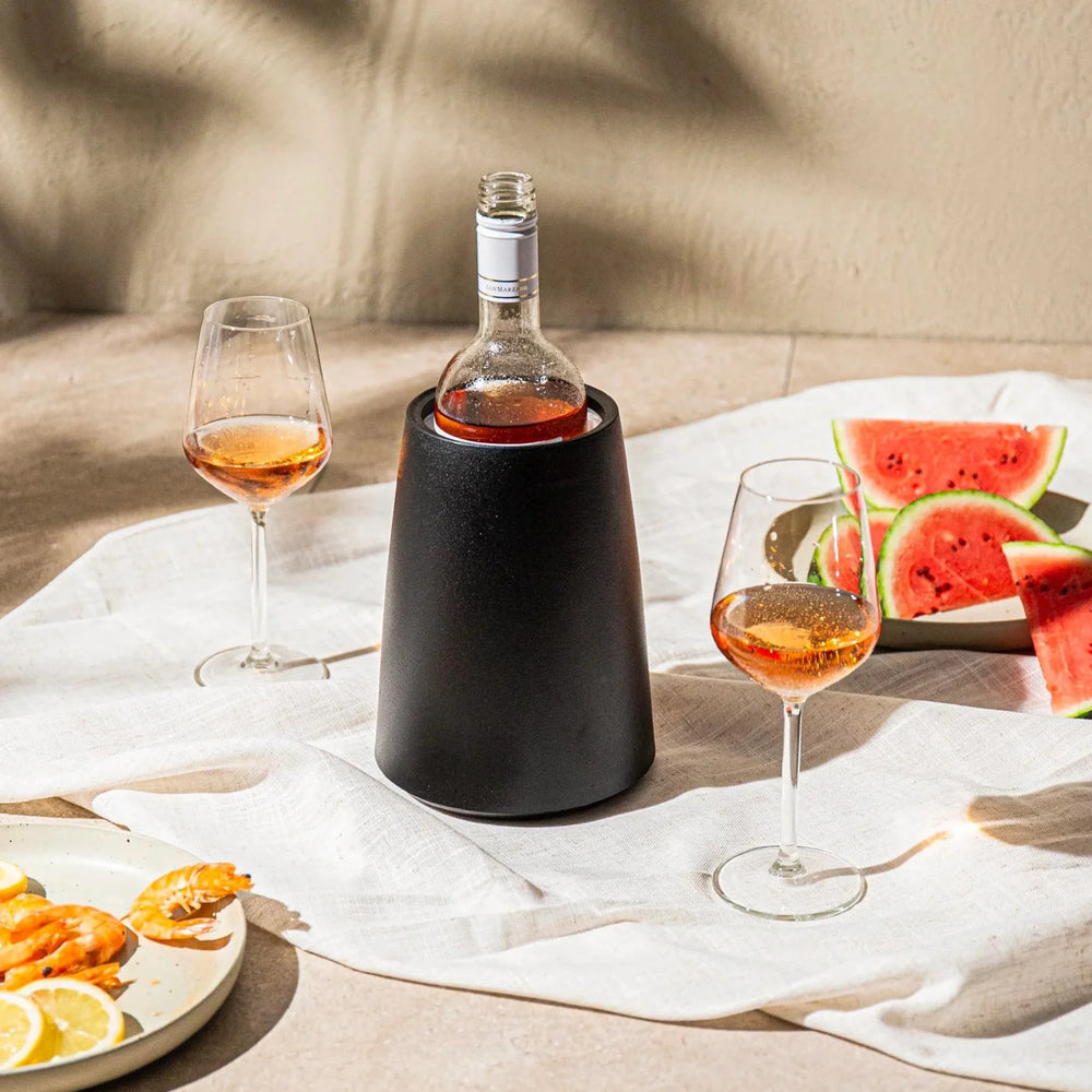 Set de vino Vacu Vin Elegant - Negro - Set de 5 piezas