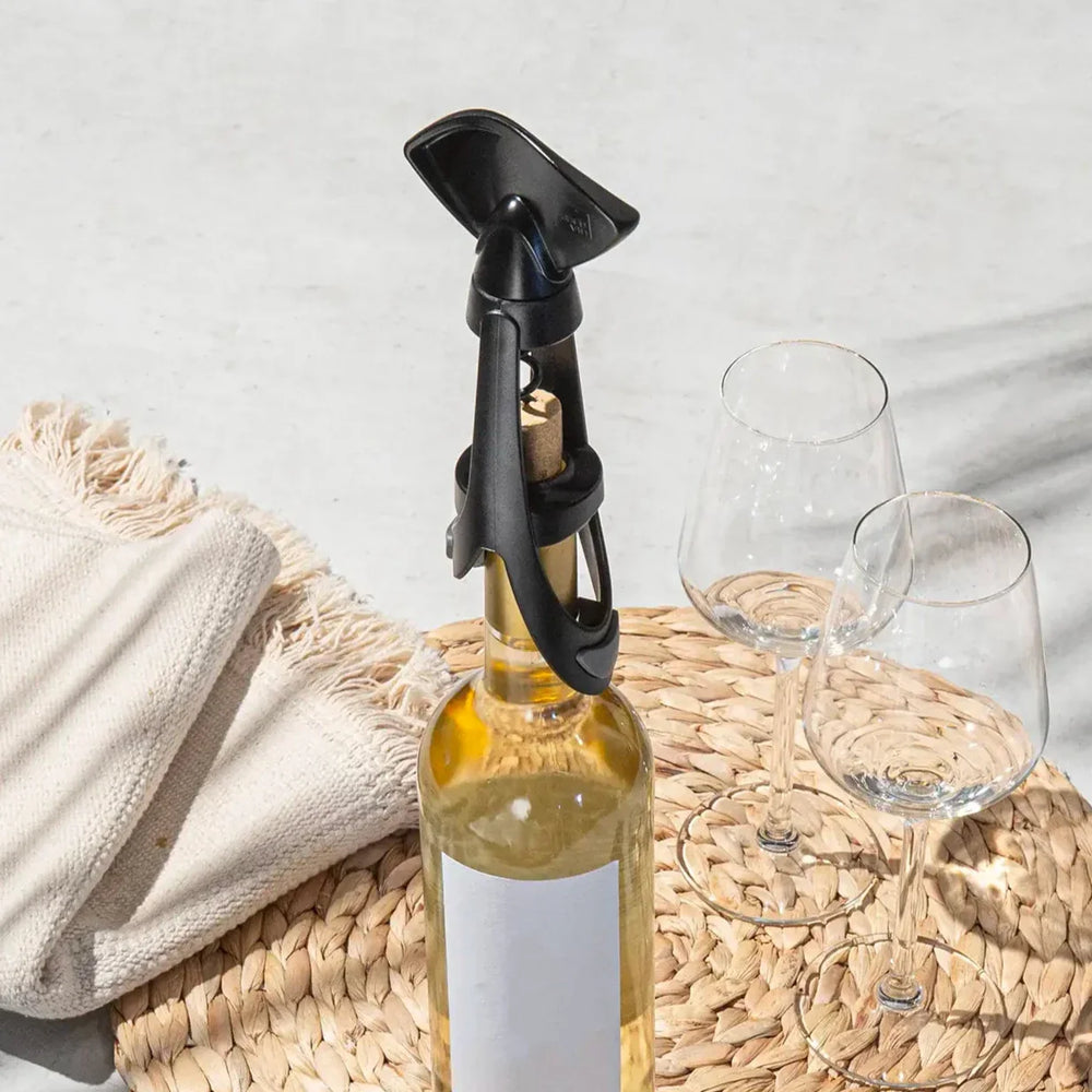 Set de vino Vacu Vin Elegant - Negro - Set de 5 piezas