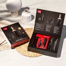 Vacu Vin Wine Set Premium - Black - 4-piece set