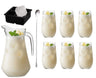 Cocktail Set Vanessa - Carafe 1.6 L with 6 Long Drink Glasses 390 ml, Cocktail Spoon & Ice Cube Tray