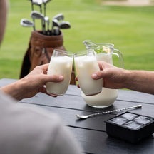 Cocktail Set Vanessa - Carafe 1.6 L with 6 Long Drink Glasses 390 ml, Cocktail Spoon & Ice Cube Tray