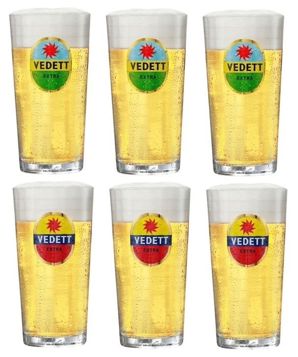 Vasos de cerveza Vedett Extra - 330 ml - 6 piezas