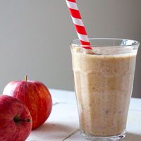 Apple pie in a glass