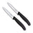 Victorinox Officemessenset Swiss Classic 2-delig gekarteld en glad met zwart heft, vrijstaand op witte achtergrond