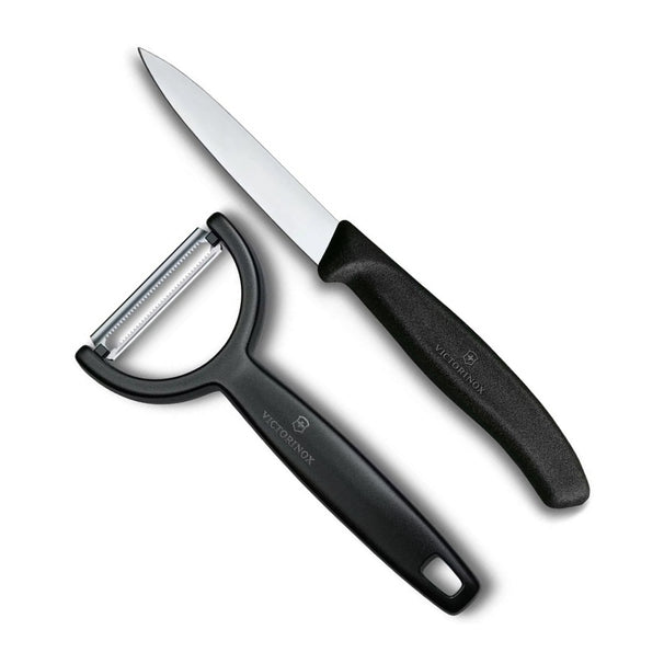 Victorinox Paring Knife Set Swiss Classic Black 2-piece - Paring Knife & Y-Peeler