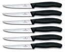Victorinox Steak Knives Serrated Swiss Classic Black - 6 pieces