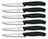 Victorinox Steak Knives Serrated Swiss Classic Black - 6 pieces