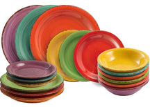 Villa d'Este Home Dinnerware Set Baita Multicolor 18-piece / 6 persons - 6 dinner plates, 6 breakfast plates and 6 deep plates