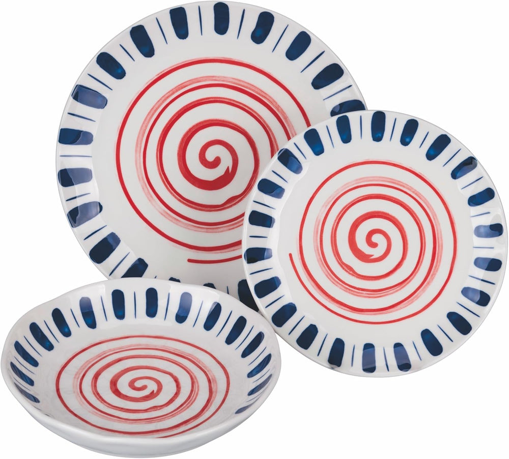 Villa d'Este Home Dinnerware Set Sahara 18-piece / 6 persons - 6 dinner plates, 6 breakfast plates and 6 deep plates