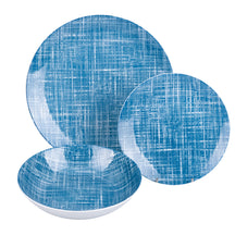 Villa d'Este Home Dinnerware Set Texture Porcelain 18-piece / 6 persons - 6 dinner plates, 6 breakfast plates and 6 deep plates
