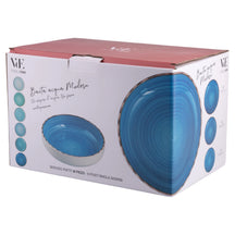 Villa d'Este Home Dinnerware Set Baita Acqua Ocean 18-piece / 6 persons - 6 dinner plates, 6 breakfast plates and 6 deep plates