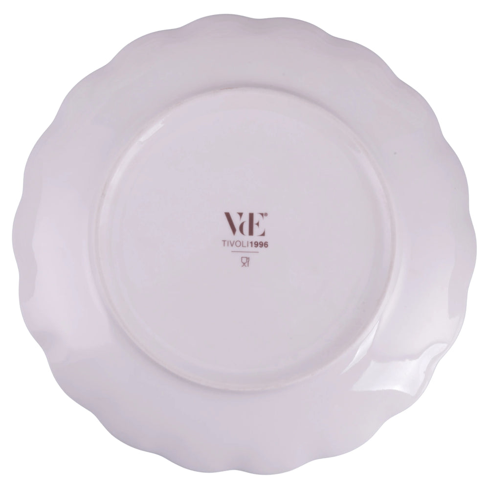 Villa d'Este Home Dinnerware Set Cherry Flowers 18-piece / 6 persons - 6 dinner plates, 6 breakfast plates and 6 deep plates