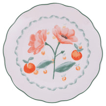 Villa d'Este Home Dinnerware Set Cherry Flowers 18-piece / 6 persons - 6 dinner plates, 6 breakfast plates and 6 deep plates