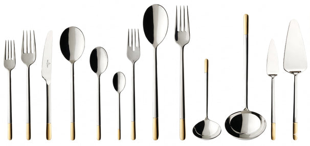 Juego de cubiertos Villeroy & Boch Ella - 113 piezas / 12 personas - Dorado