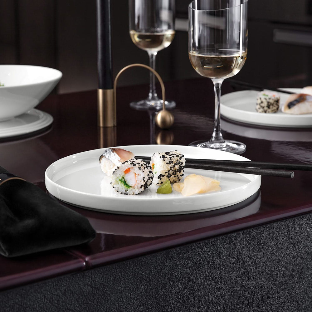 Villeroy & Boch Dinnerware Set La Boule White 7-piece / 2 persons - 2 bowls, 2 dishes, 2 universal plates and 1 serving dish