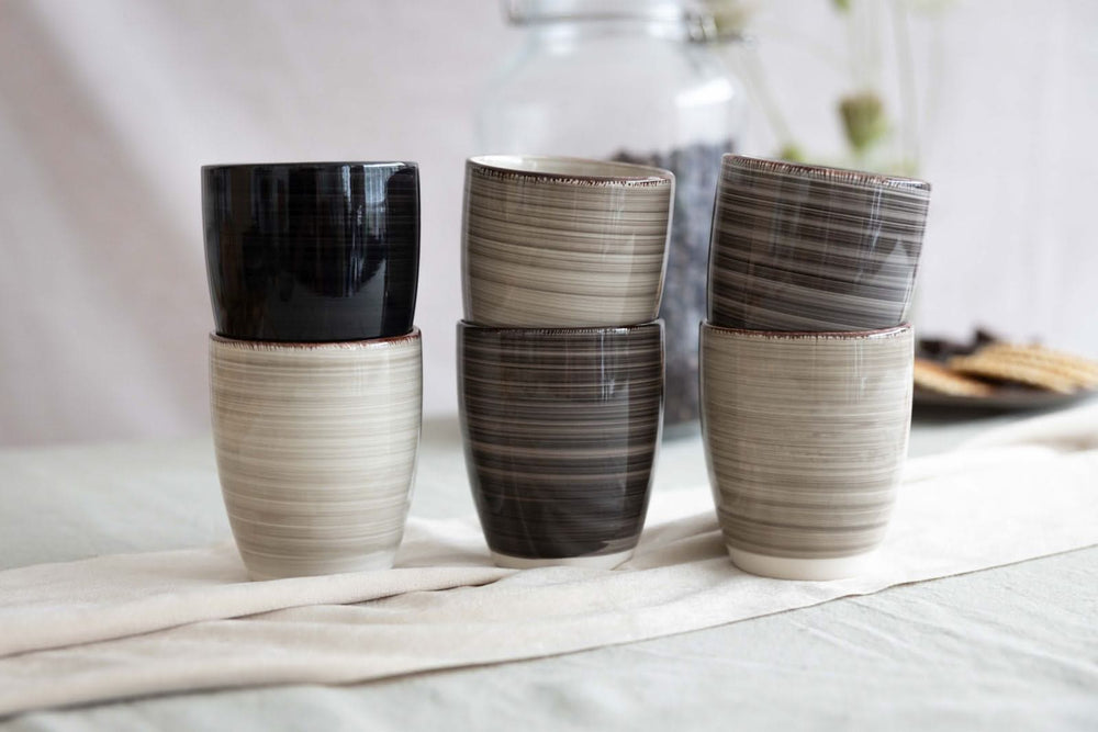 Cookinglife Coffee Cups / Sense Cups Delice Gray 180 ml - 6 pieces