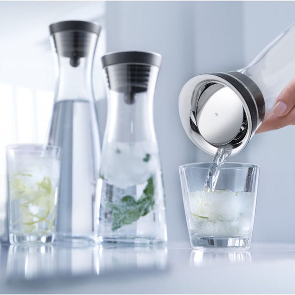 WMF Jarra / Jarra de agua - Basic - Antigoteo - Negro / Plata - 1 litro