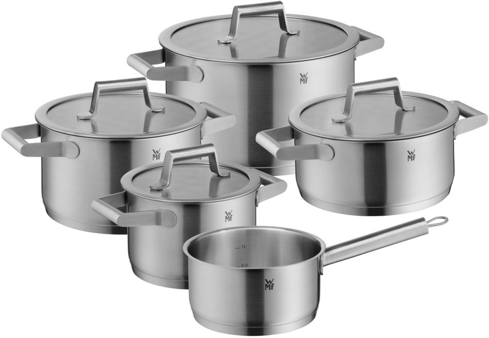 WMF Set de ollas Comfort Line - 5 piezas - Cacerolas ø 16, 20, 20 y 24 cm y cazo ø 16 cm