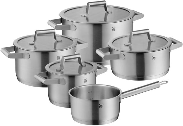 WMF Set de ollas Comfort Line - 5 piezas - Cacerolas ø 16, 20, 20 y 24 cm y cazo ø 16 cm