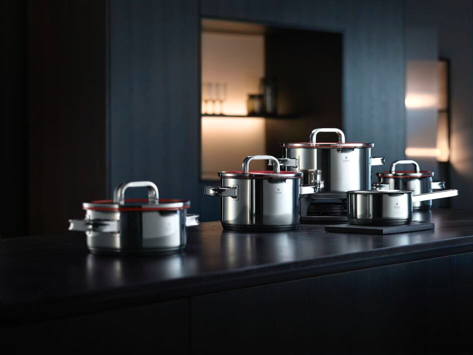 WMF Cookware Set Function 4 - Stainless Steel - 5 Piece - Saucepan ø 16, 20, 20 and 24 cm and Saucepan ø 16 cm
